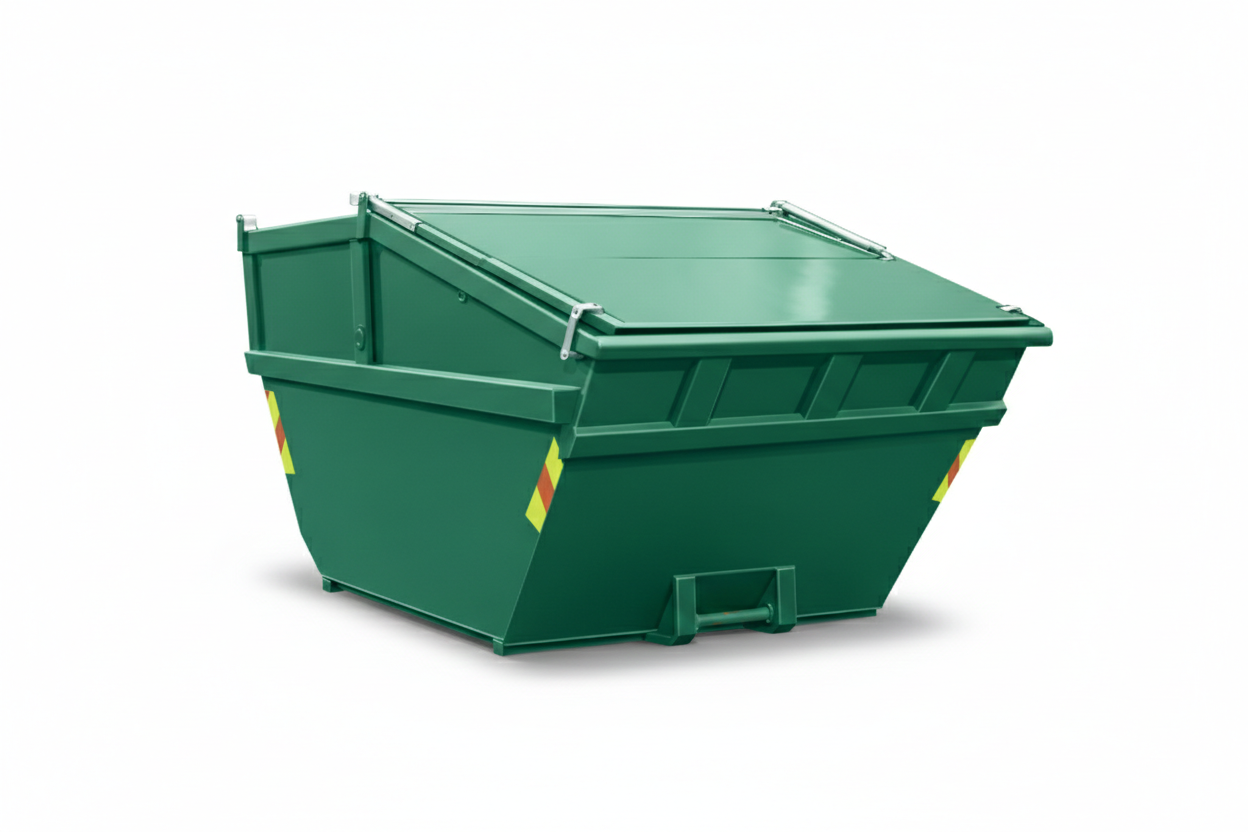 8 m³ Lukket liftcontainer